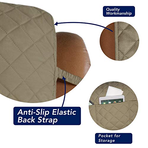 Reversible Recliner Chair Covers Couch Covers for Dogs (Large Recliner / Beige/Beige)