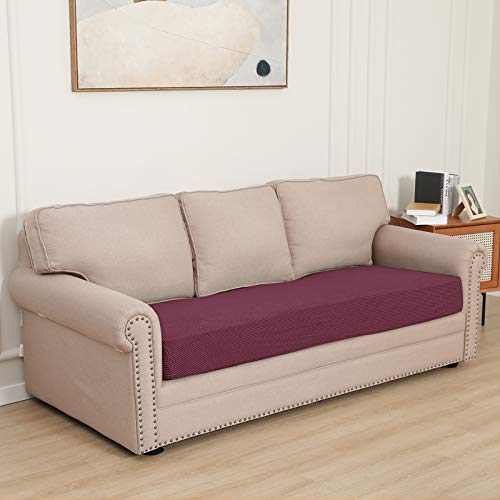 Stretch 1 Piece Couch Cushion Cover for Sofa (Large / Ash Rose)