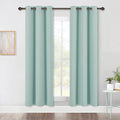 Blackout Window Curtains 70" L (Aqua Blue / 34"W x 70"L (Pack of 2))