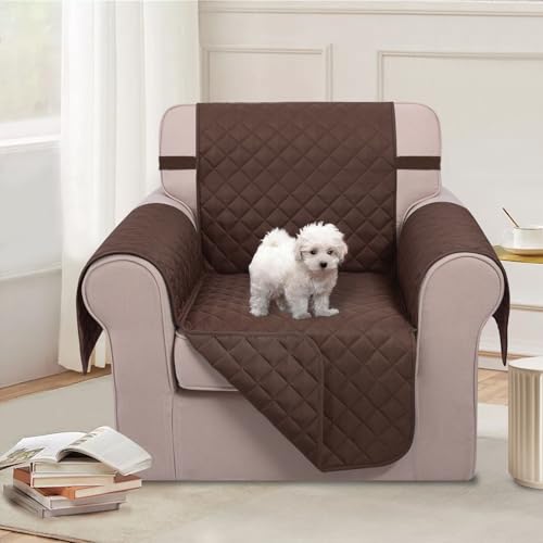 Reversible Recliner Chair Covers (Chocolate/Chocolate / 23''armchair)