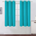 Turquoise Teal Blackout Curtains (Teal / 38"W x 54"L (Pack of 2))