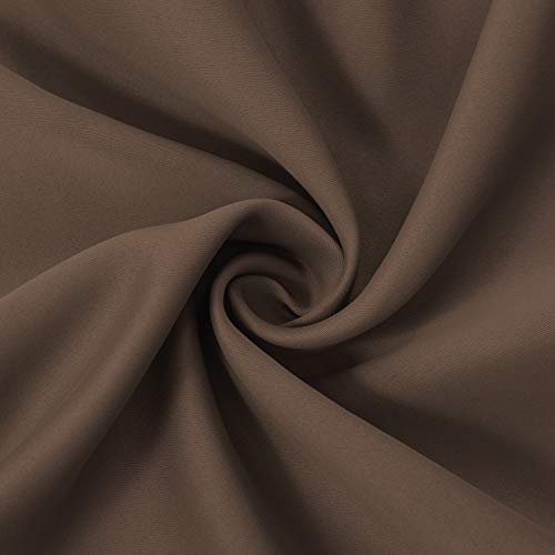 Chocolate Thermal Blackout Curtains (Chocolate Brown / 42"W x 84"L (Pack of 2))