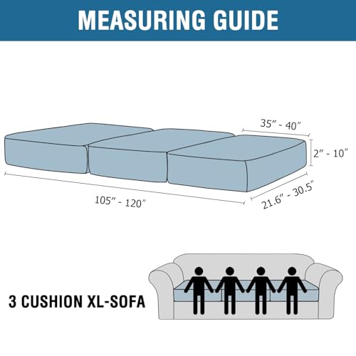Velvet Stretch Couch Cushion Cover Plush Cushion Slipcover Cushion Furniture Protector Seat Cushion Sofa Cover (Green / 3 Cushion XL Sofa)