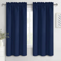 Blackout Curtains for Bedroom 38 x 63 Inch Long Navy Blue 2 Panels (Navy Blue / 38"W x 63"L (Pack of 2))