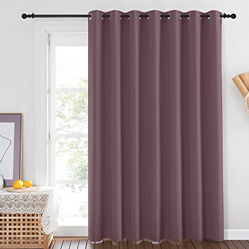 Blackout Dry Rose Sliding Door Curtains 84 inches Long (Dry Rose / 100"W x 84"L (Pack of 1))