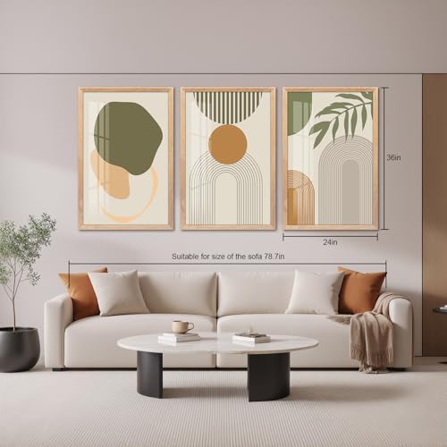 Sage Green Boho Wall Art (Boho Green-02 / 24X36IN)