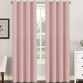 Blackout Curtain for Living Room Thermal Insulated Window Treatment Curtain Extra Long 96 inch Length Energy Saving Grommet Top Blackout Drape (52"W x 96"L (Pack of 1) / Baby Pink)