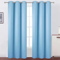 Sky Blue Thermal Blackout Curtains (Sky Blue / 42"W x 84"L (Pack of 2))