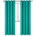 Teal Blackout Curtains for Living Room 120 Inch Long (Teal / 52"W x 120"L (Pack of 2))
