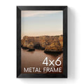 4x6 Black Picture Frame (Set of 01 / Black Metal / 4x6 in)