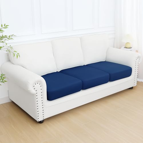 Couch Cushion Covers (Navy / Seat 3 Pack)