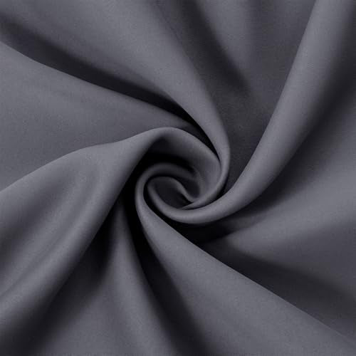 Grey Blackout Curtains 66 x 63 Inch Length (Grey / 66"W x 63"L (Pack of 2))