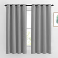 Bedroom Blackout Curtains Panels (Silver Grey / 52"W x 63"L (Pack of 2))