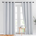 Greyish White Room Darkening Curtains (Greyish White / 52"W x 84"L (Pack of 2))