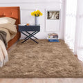 Beige 5x7 Area Rug Washable Shaggy Faux Sheepskin Fluffy Fur Rug for Bedroom Living Room Nursery Rug Teen Room Home Décor (5' x 7' (Rectangular) / Beige)