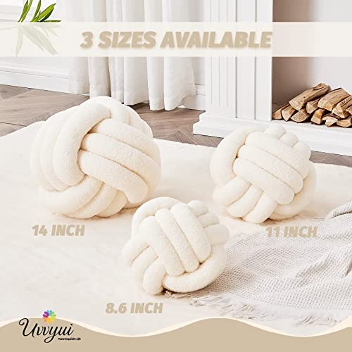 Knot Pillow Ball (Ivory / Large (Pack of 1))