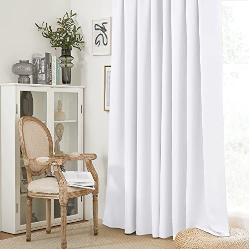 Curtains for Bedroom Living Dining Room 102 inches Long (Pure White / 52"W x 102"L (Pack of 2))