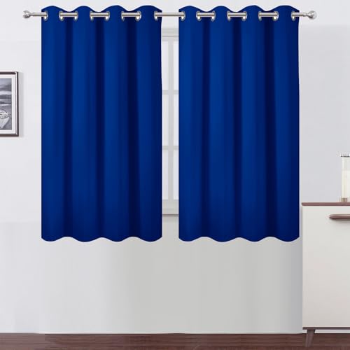 Royal Blue Thermal Blackout Curtains (Royal Blue / 52"W x 54"L (Pack of 2))