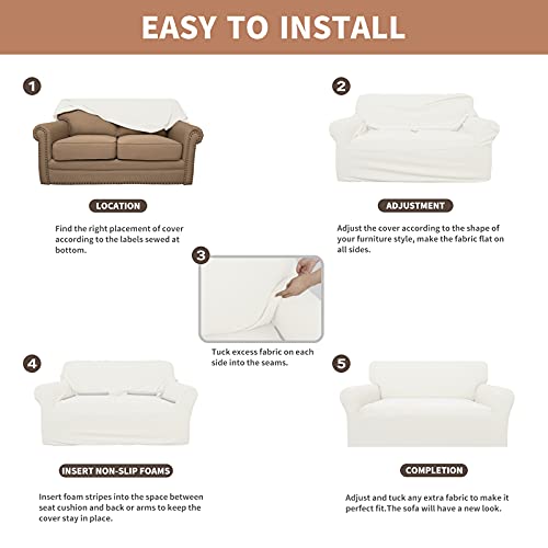 100% Waterproof Couch Cover (Cream / Sofa)