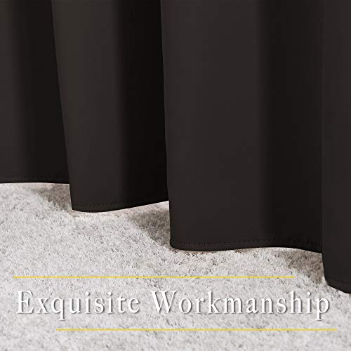 Blackout Curtains Panels for Window (Toffee Brown / 52"W x 54"L (Pack of 2))