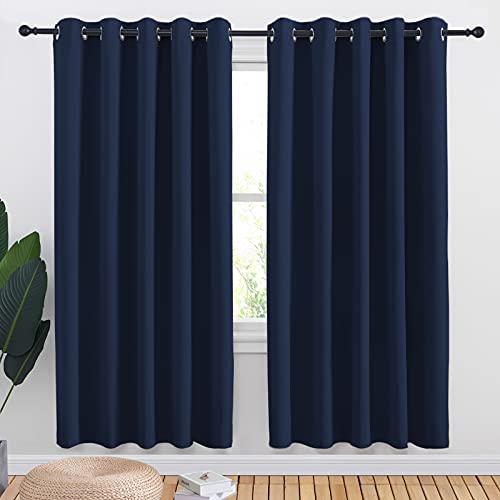 Blackout Curtain Panels (Navy / 70"W x 72"L (Pack of 2))