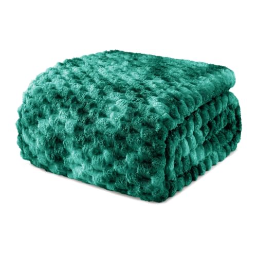 3D Fleece Twin Size Blanket for Bed (Tie-dye Teal / Twin ( 90x66 IN ))