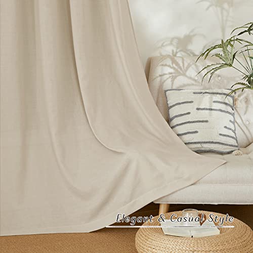 Angora Linen Doorway Curtains 80 inches Long (Angora / 34"W x 80"L (Pack of 2))