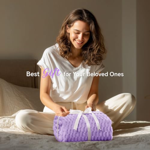 Lavender Large Throw Blanket for Couch (Lavender / Throw XL(50"x70"))
