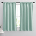 54 inch Blackout Curtains for Living Room Bedroom (Aqua / 42"W x 54"L (Pack of 2))