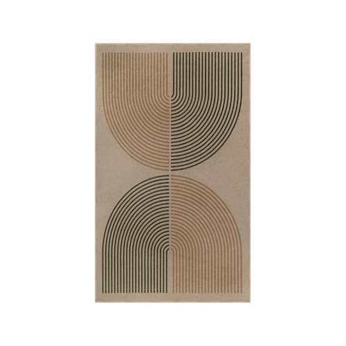 Modern Rainbow Easy Jute 3x5 Patio Rug (3' x 5' (Rectangular) / Nature/Bi-color Rainbow)