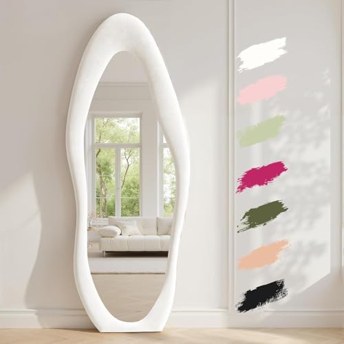 Full Length Mirror (Creamy White / 63"L x 24"W)