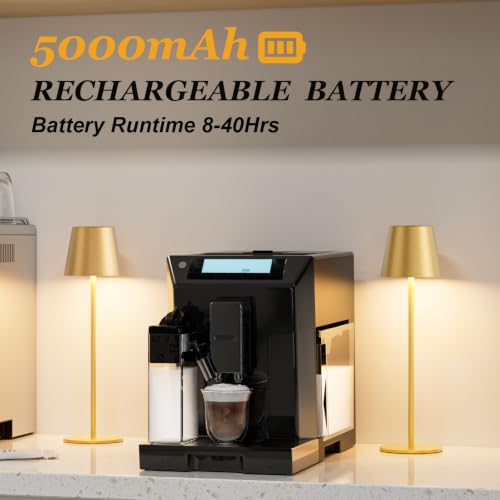 Cordless Table Lamp Rechargeable Gold (Gold 4pack)
