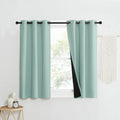Aqua Blue 100% Blackout Curtain Set (Aqua Blue / 37"W x 50"L (Pack of 2))