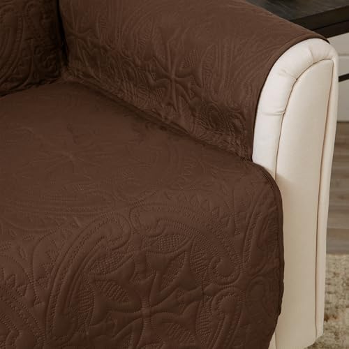 Reversible Recliner Cover (Recliner / Chocolate / Taupe)