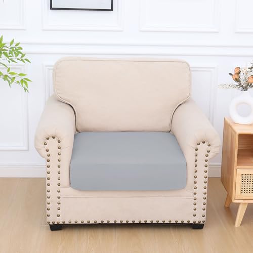 Milk Silk Couch Cushion Covers (Grey / Seat Cover Small)
