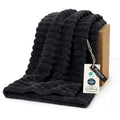 Soft Twin XL Blanket for Bed Dorm Black 66"x90" (Black / Twin XL)