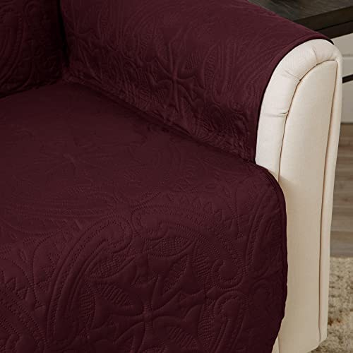 Reversible Chair Cover (Chair / Wine / Light Grey)