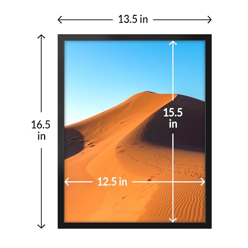 13x16 Picture Frame for Wall Display (Black / 13x16)