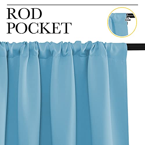 RV Blackout Curtains for Camper Windows (Teal Blue / 29"W x 50"L (Pack of 2))