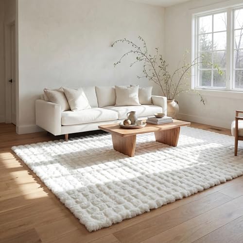 Jeni Off White Checkered Washable Area Rug (Jeni Off White / 2' x 3' (Rectangular))