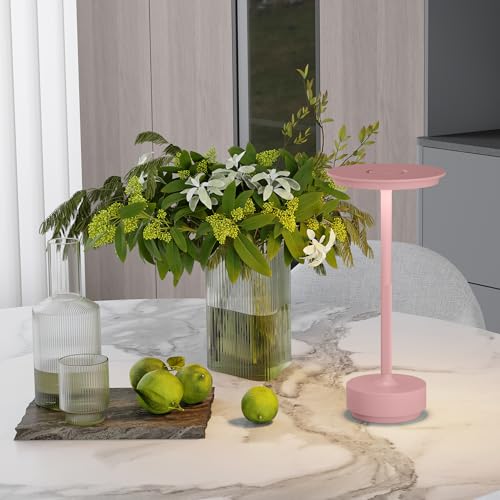 2 Pack Rechargeable Table Lamps Cordless (Pink-2)