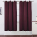 Burgundy Red Blackout Curtains (Burgundy Red / 42"W x 72"L (Pack of 2))