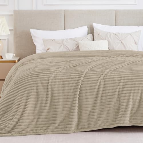 Ribbe Blankets Queen Size for Bed (Linen / Queen(90"x90"))