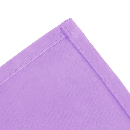 Blackout Curtains 66 x 72 Inch Long Lavender Curtains Set of 2 Panels Room Darkening Curtains for Bedroom and Living Room (Lavender / 66"W x 72"L (Pack of 2))