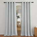 Linen Light Gray Curtains for Living Room (52"W x 84"L (Pack of 2) / Linen Light Gray)