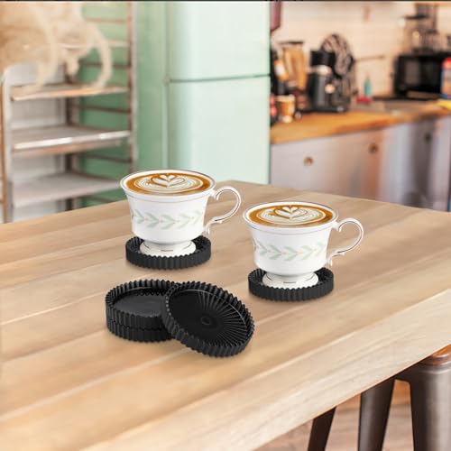 Glass Drink Coaster Set of 5 (Black)