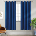 Royal Blue Blackout Curtains for Bedroom 69 Inch Long (Royal Blue / 55"W x 69"L (Pack of 2))