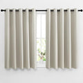 Blackout Natural Curtains for Bedroom (Natural / 66"W x 54"L (Pack of 2))