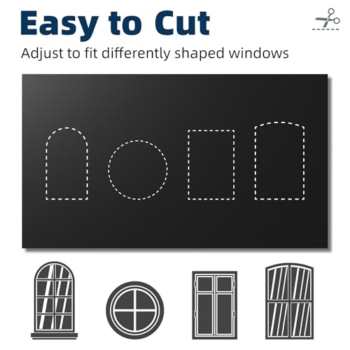 Portable Blackout Curtains 54"×60" (Black / 60"W x 54"L (Pack of 1))