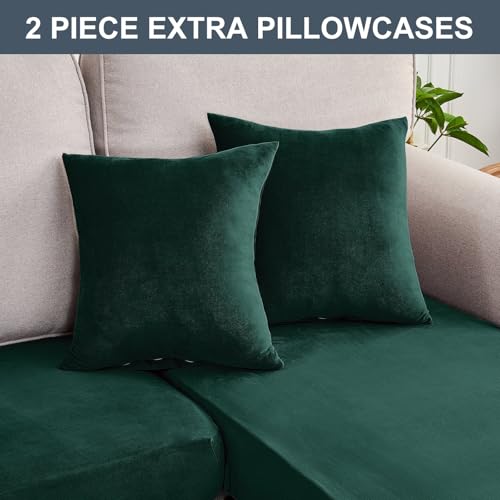 Couch Cover 3 (Christmas Green / 2 Seater + Chaise)